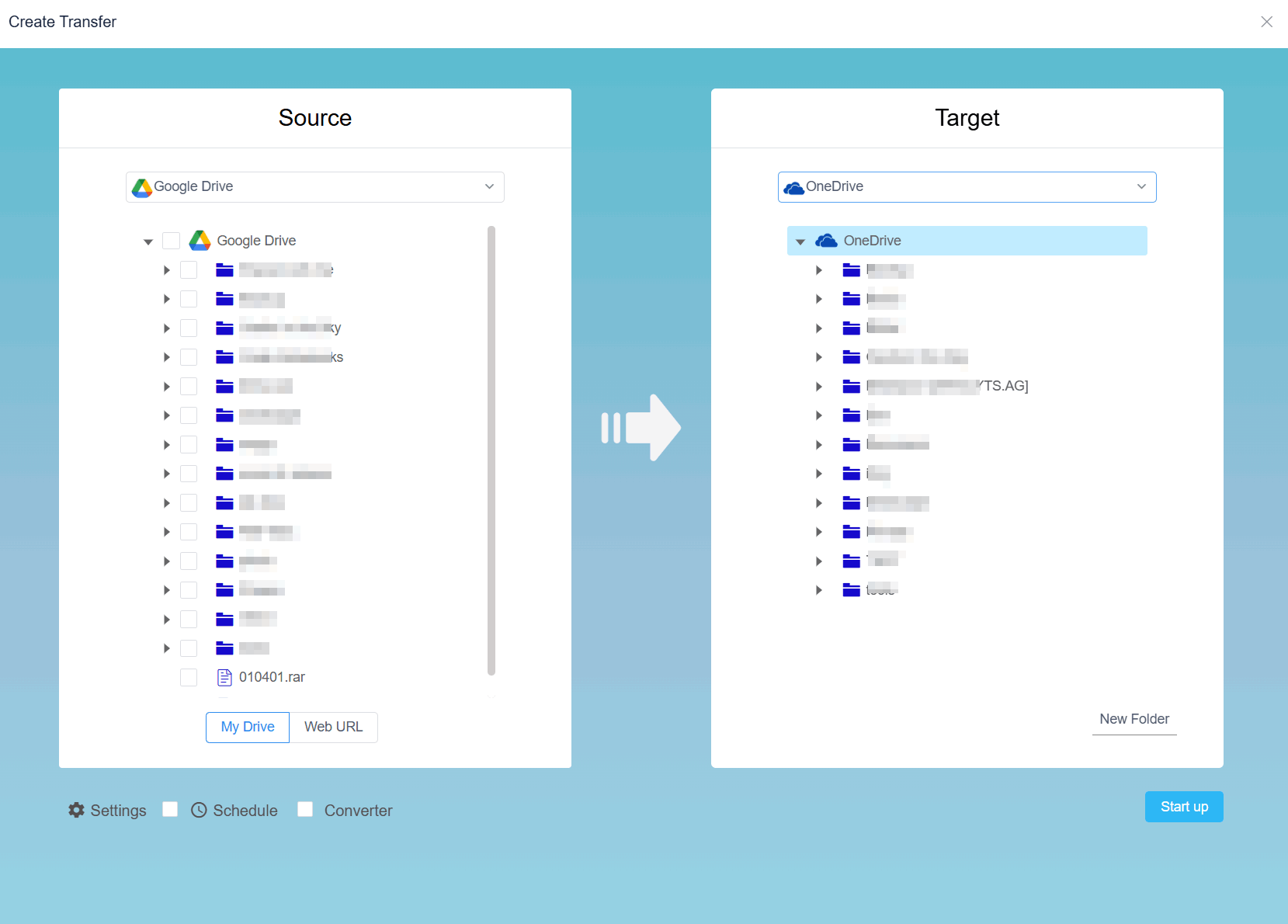 Create a Cloud Transfer Task