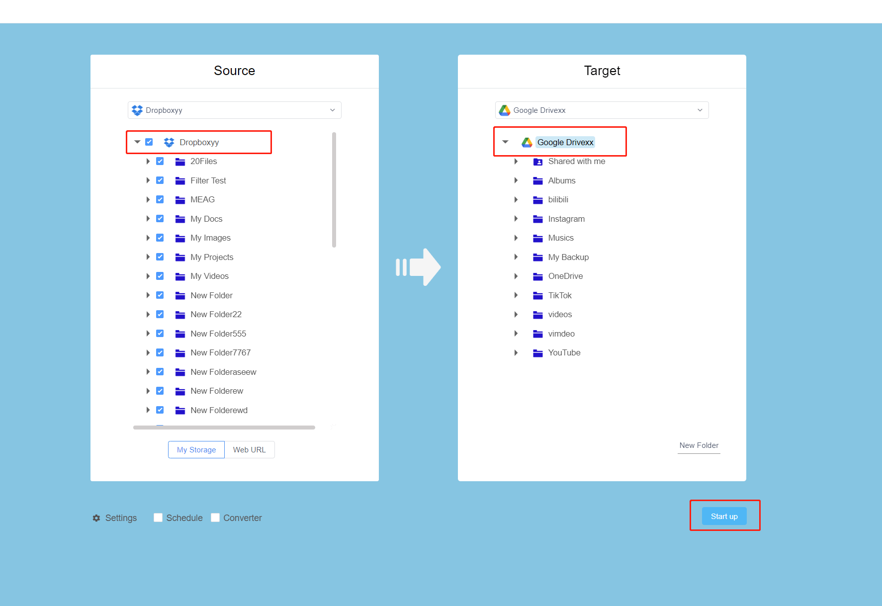 Transfer files from Dropbox to Google Drive