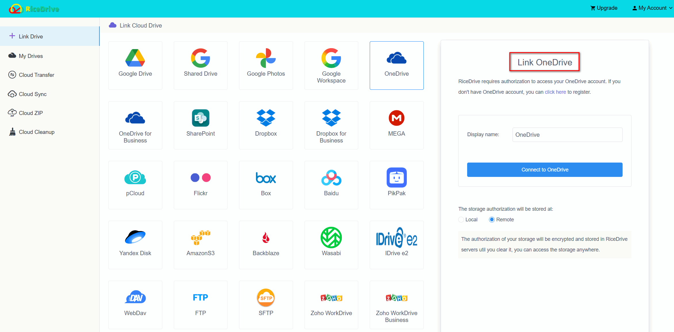 link onedrive