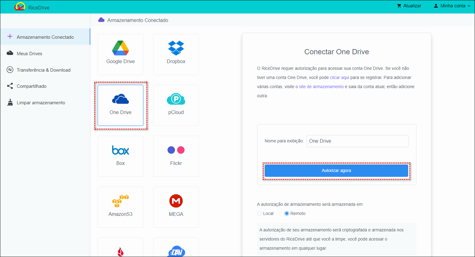 Authorize OneDrive to RiceDrive